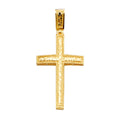 14K Yellow Gold Cross Pendant