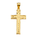 14K Yellow Gold Cross Pendant