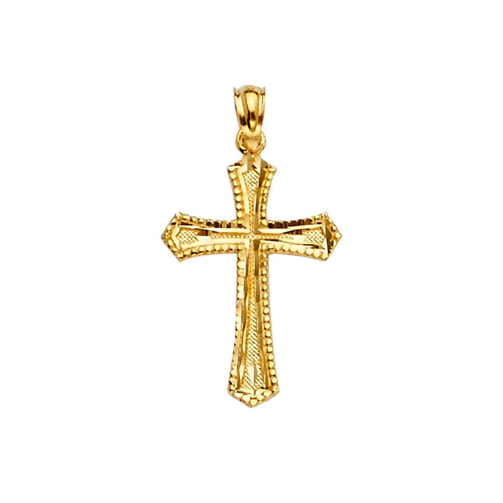 14K Yellow Gold Cross Pendant