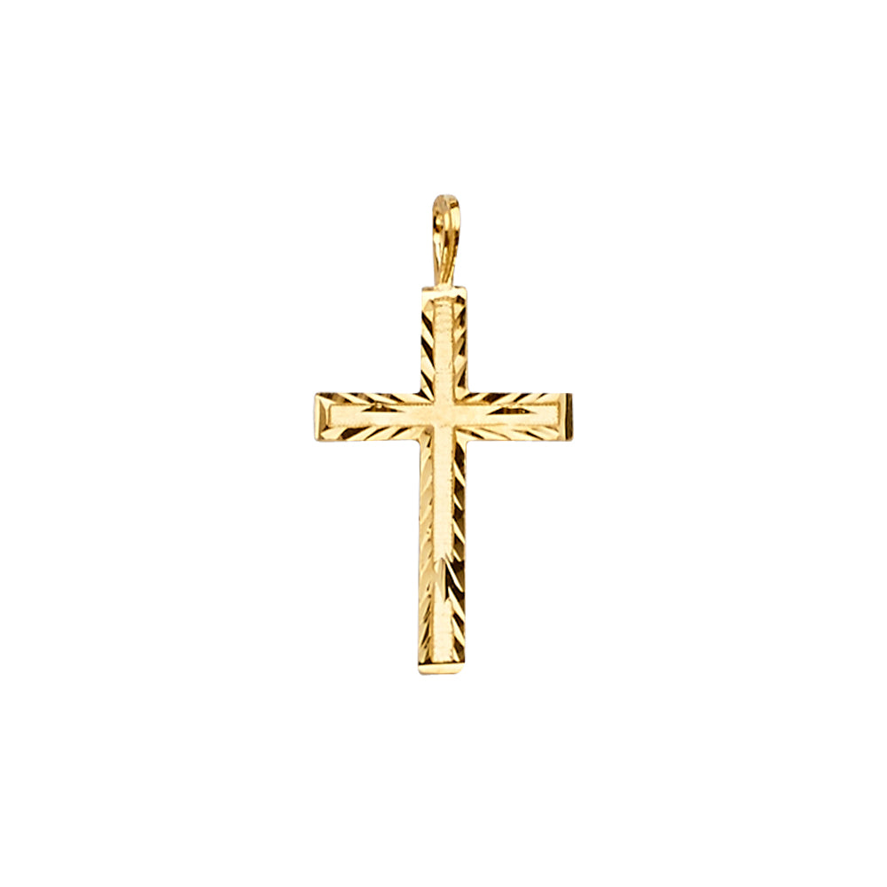 14K Yellow Gold Cross Pendant