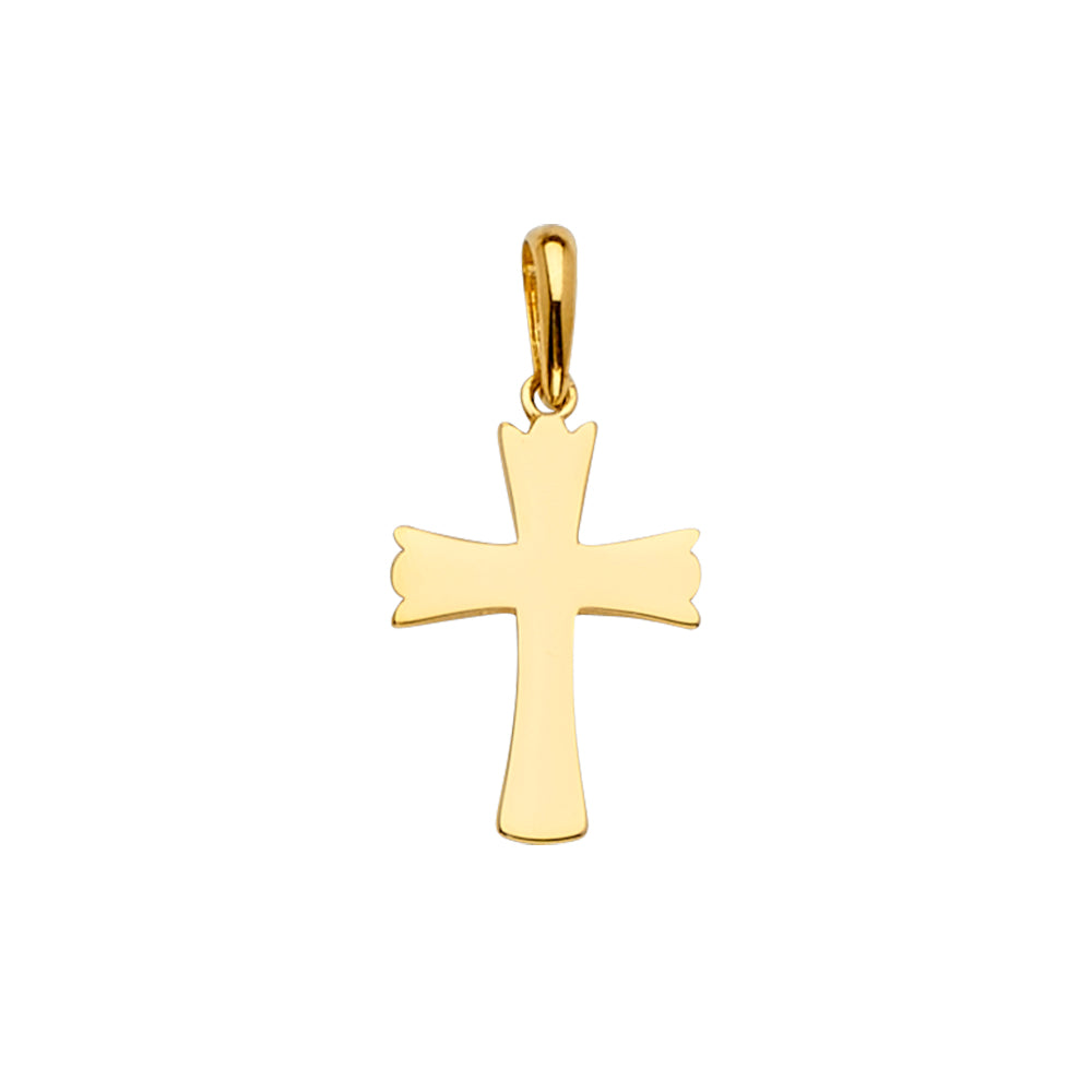 14K Yellow Gold Cross Pendant