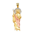 14K Yellow White Rose Gold San Judas Pendant