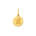 14K Yellow Gold Baby Jesus Pendant