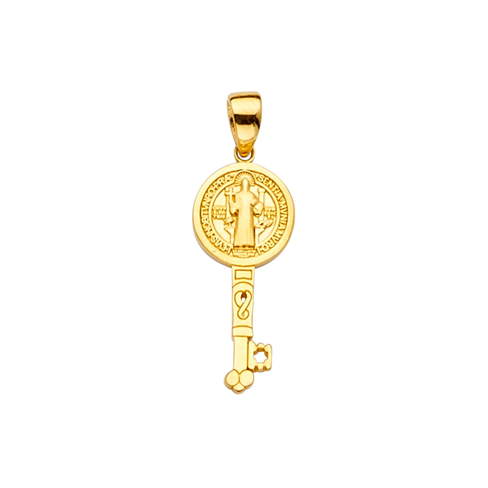 14K Yellow Gold San Benito Key Pendant