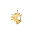 14K Yellow Gold Graduation Pendant