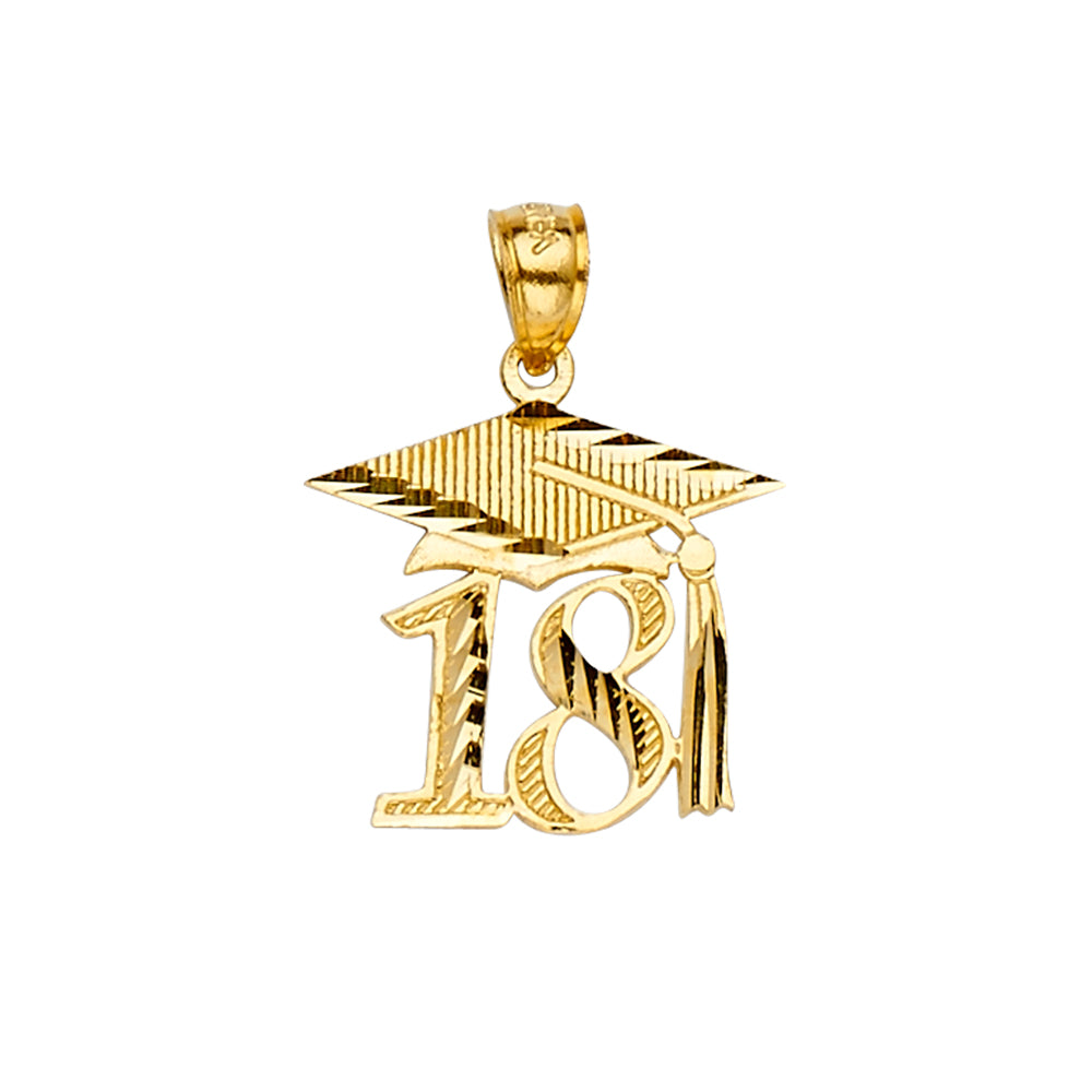 14K Yellow Gold Grad Charm By Year Finalsale