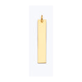 14K Yellow Gold Plain ID For Necklace