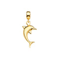 14K Yellow Gold Dolphine Charm For Mix & Match Bracelet
