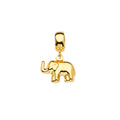 14K Yellow Gold Elephant Charm For Mix & Match Bracelet
