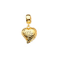 14K Yellow Gold Heart Charm For Mix & Match Bracelet