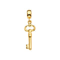 14K Yellow Gold Key Charm For Mix & Match Bracelet