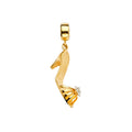 14K Yellow Gold Shoe Charm For Mix & Match Bracelet