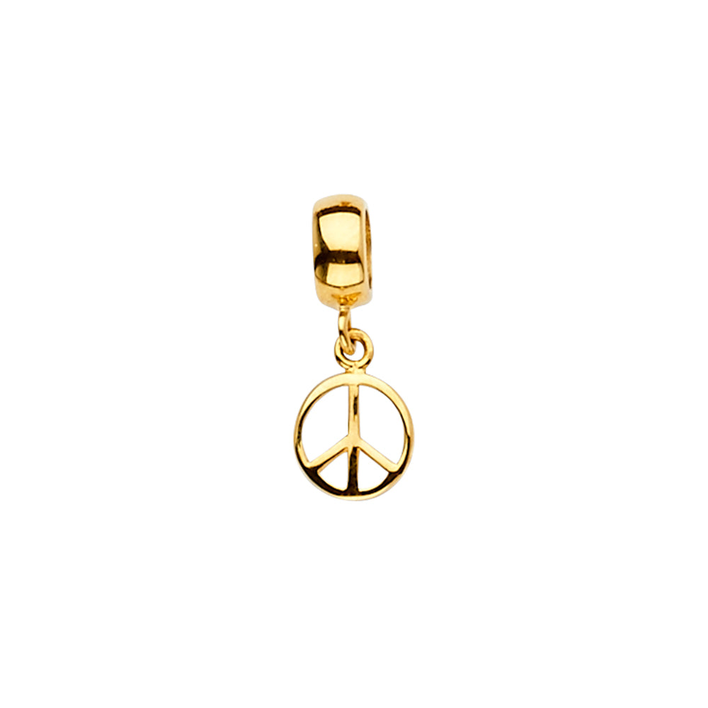 14K Yellow Gold Piece Charm For Mix & Match Bracelet
