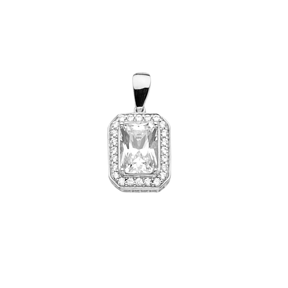 14K Yellow Gold CZ Pendant / Set