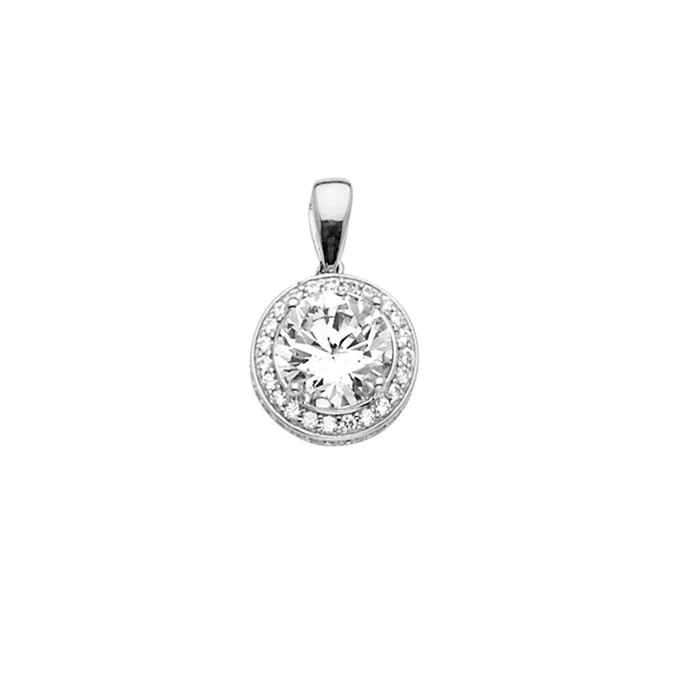 14K Yellow Gold CZ Pendant / Set