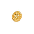 14K Yellow Gold Diamond Cut Oval Slider For Mix & Match Bracelet