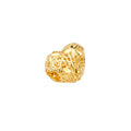 14K Yellow Gold Filigree Heart Slider For Mix & Match Bracelet