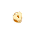 14K Yellow Gold Heart Lock Slider For Mix & Match Bracelet