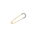 14K Yellow Gold Fancy Pin With CZ