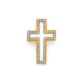 14K Yellow Gold Open Cross Pendant