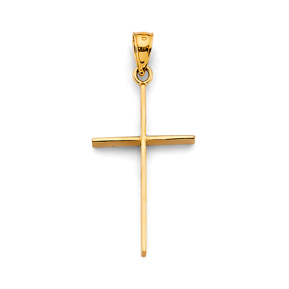 14K Yellow Gold Cross Pendant