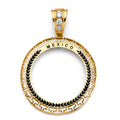 14K Yellow Gold Greek Coin Frame (50 Pesos)