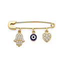 14K Yellow Gold Hang On Pin Pendant