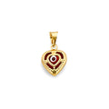 14K Yellow Gold Evil Eye Pendant