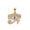 14K Yellow Gold Eye Of Horus Pendant