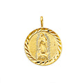 14K Yellow Gold Guadalupe Pendant