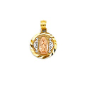 14K Yellow White Rose Gold Guadalupe Pendant
