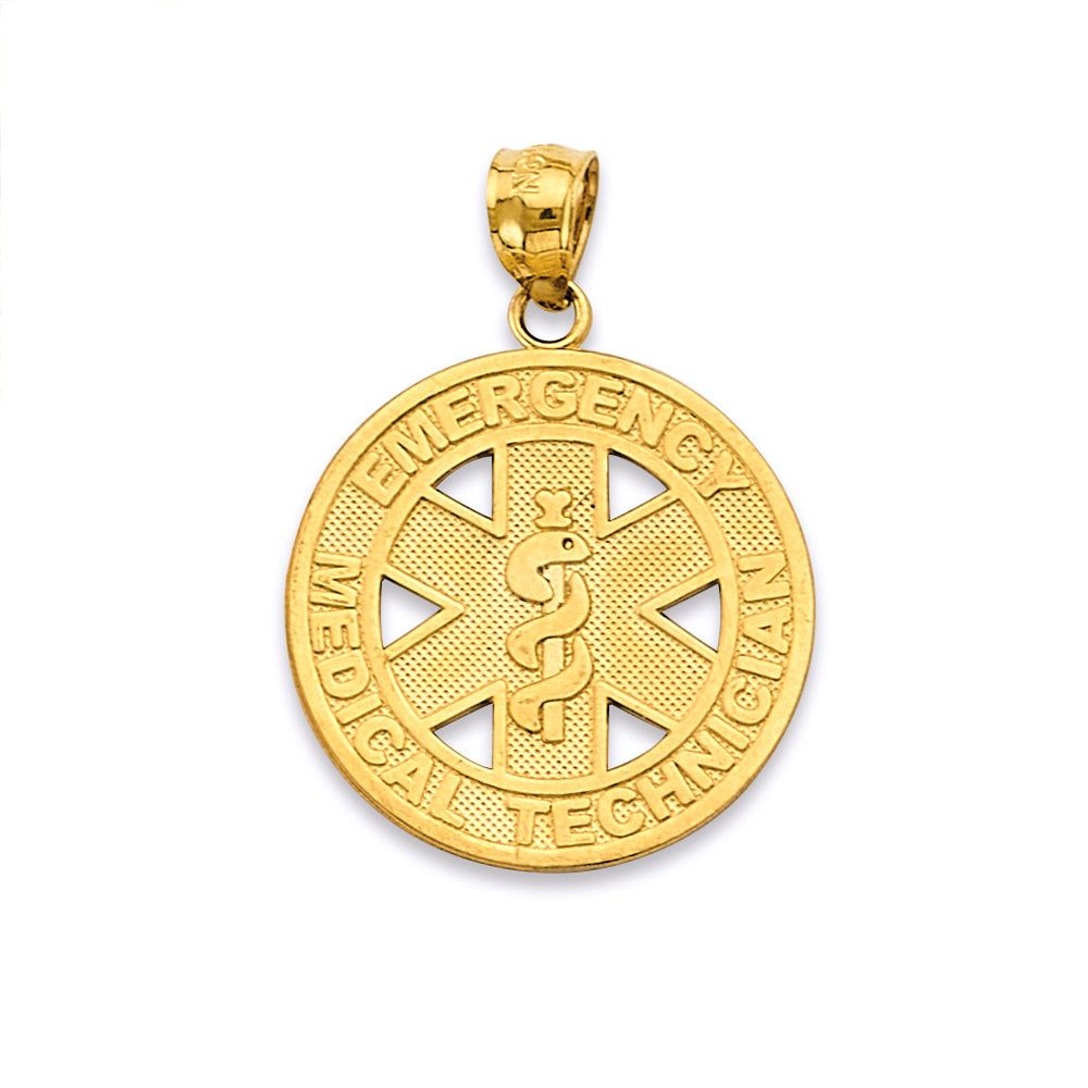 14K Yellow Gold Emt Pendant