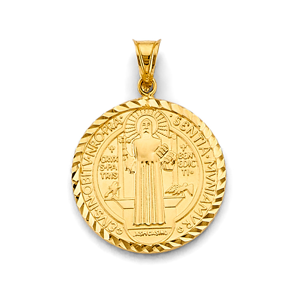 14K Yellow Gold Hollow San Benito Pendant