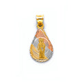 14K Yellow White Rose Gold Stamp St.Jude Thaddeus Pendant