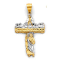 14K Two Tone Gold St. Jude Thaddeus Pendant