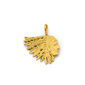 14K Yellow Gold Indian Pendant