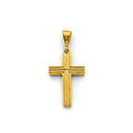 14K Yellow Gold Cross Pendant