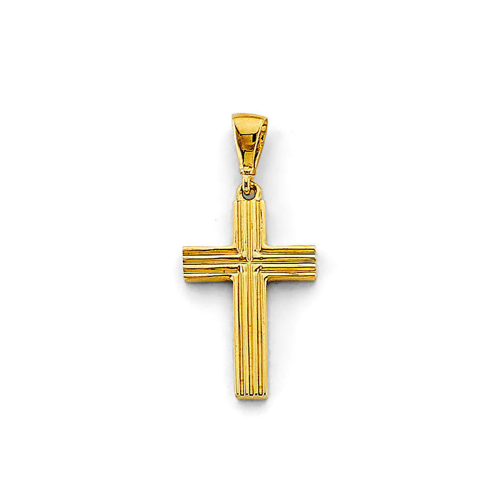 14K Yellow Gold Cross Pendant