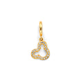 14K Two Tone Gold Mouse Charm For Mix & Match Bracelet