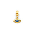 14K Yellow Gold Evil Eye Charm For Mix & Match Bracelet