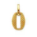 14K Yellow Gold Fancy Mesh Design Pendant