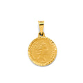 14K Yellow Gold Queen Elizabeth Pendant / Set