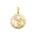 14K Yellow Gold Zodiac Pendant