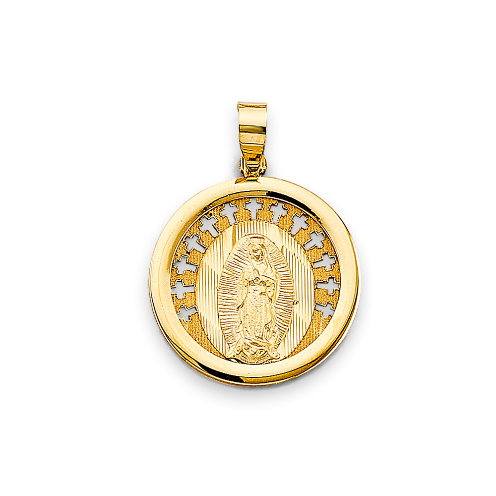 14K Yellow Gold Religious Pendant