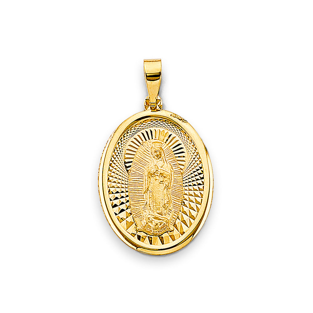 14K Yellow Gold Religious Pendant