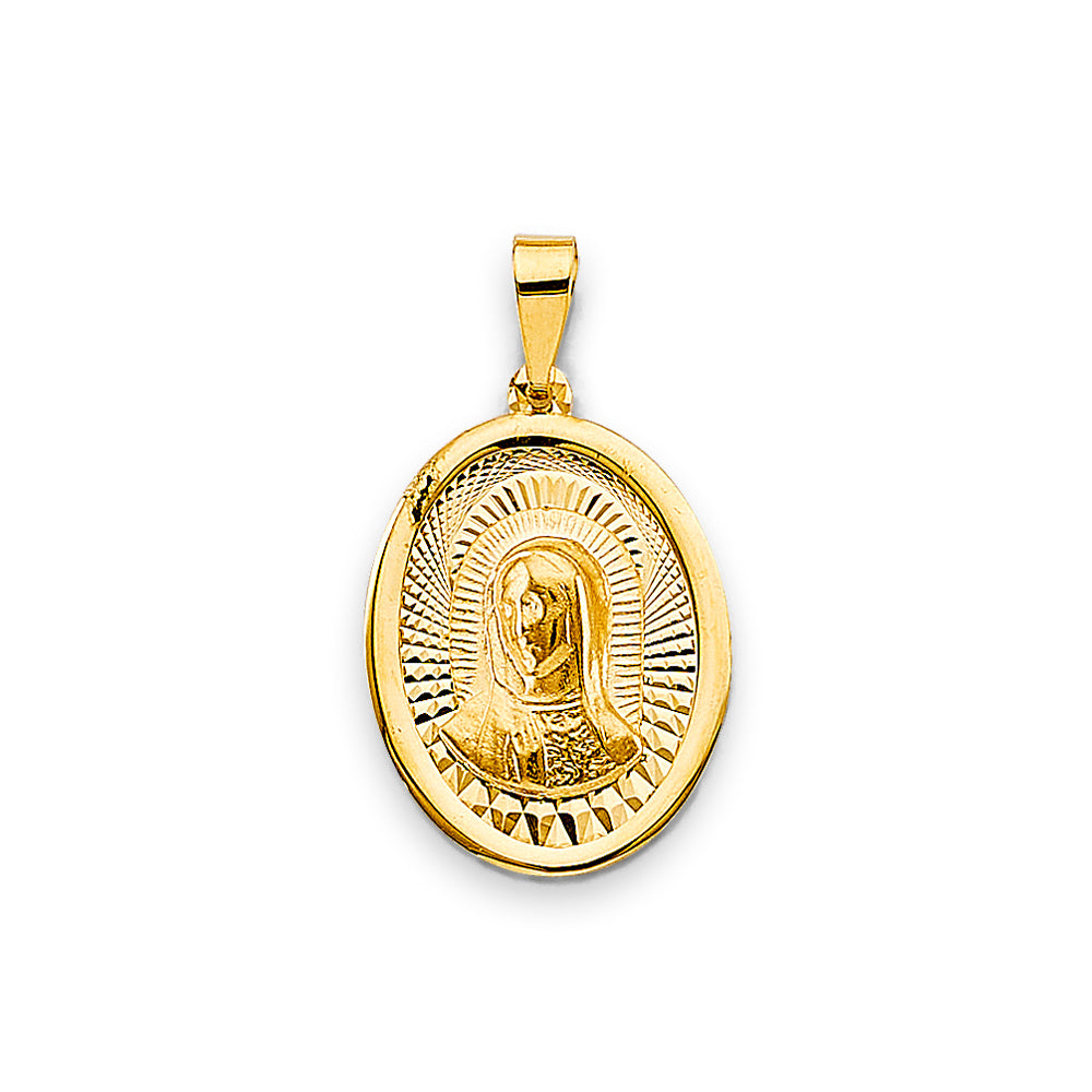 14K Yellow Gold Religious Pendant