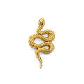 14K Yellow Gold Snake Pendant