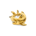 14K Yellow Gold Shark Pendant