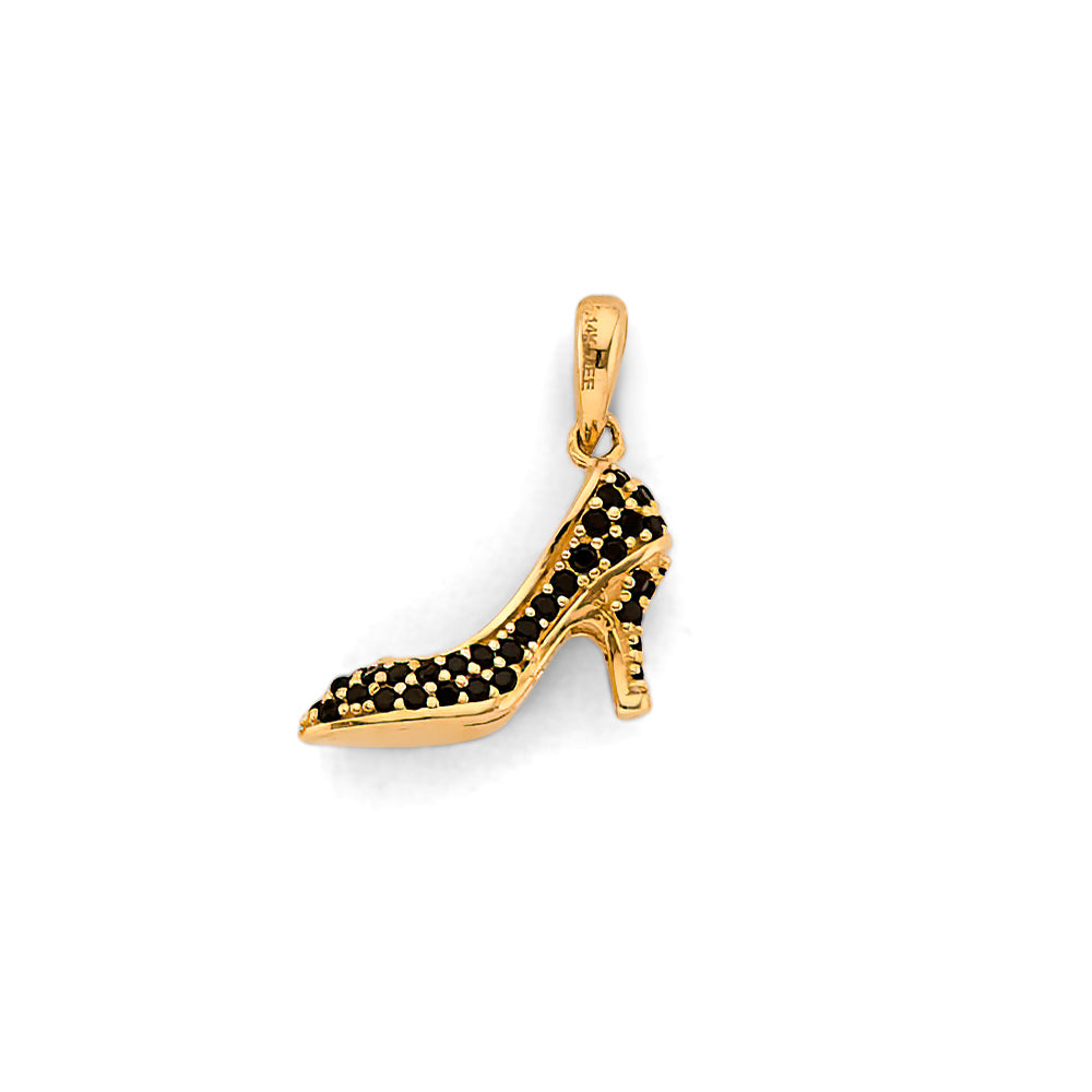 14K Yellow Gold Shoes Pendant