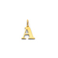 14K Yellow Gold Initial Pendant (Letter A - Z)